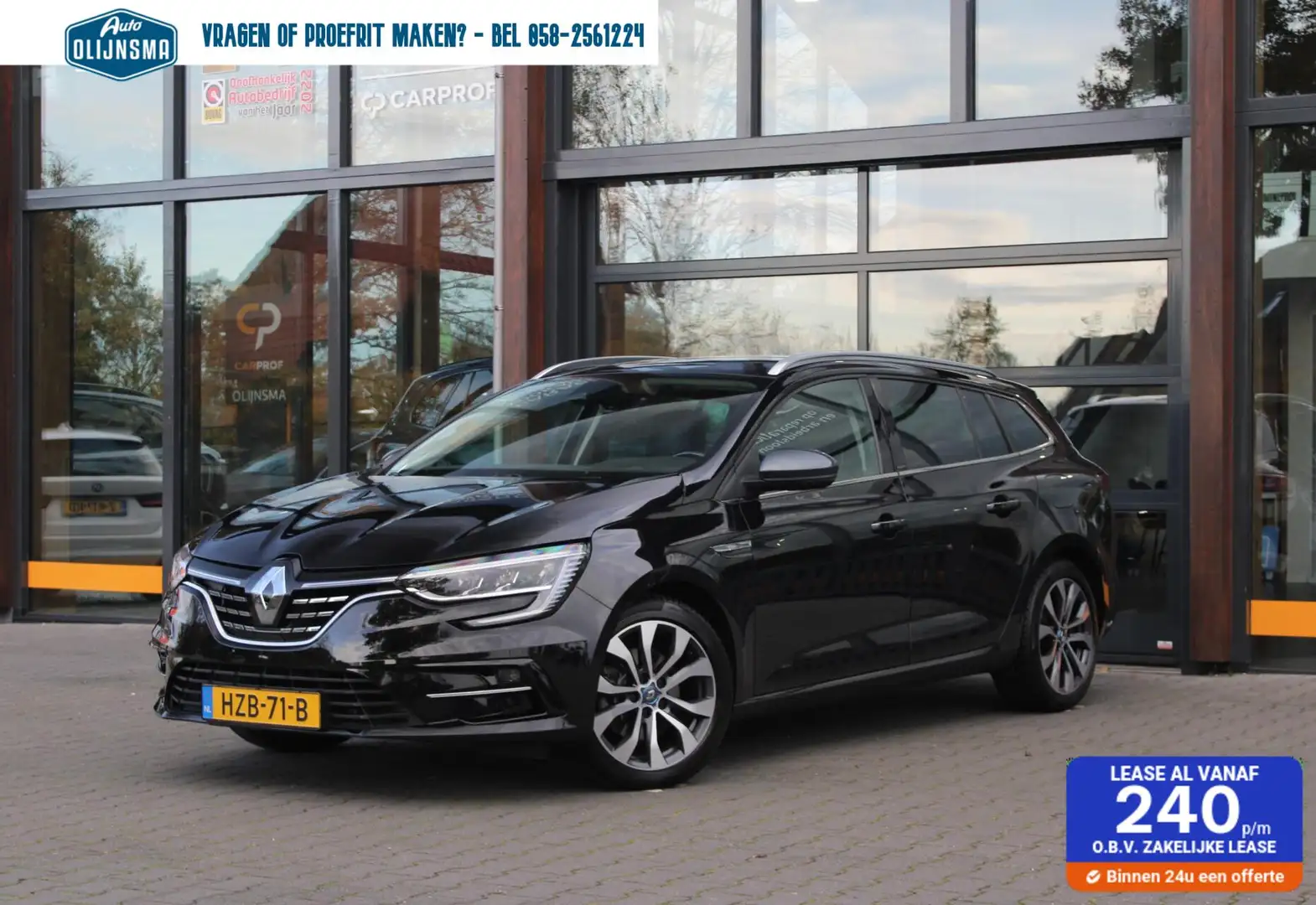 Renault Megane E-Tech Estate 1.6 Plug-In Hybrid 160 Intens Zwart - 1