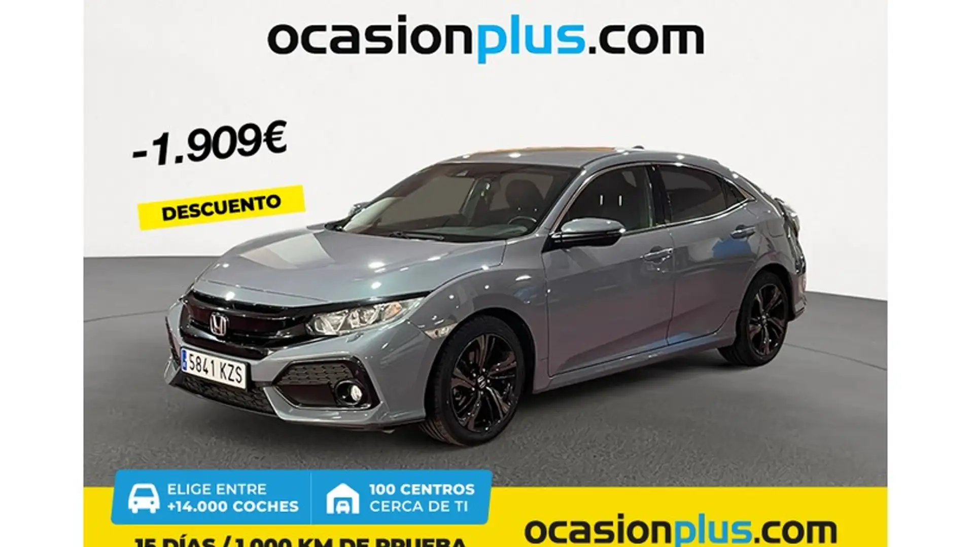 Honda Civic 1.0 VTEC Turbo Elegance Navi Gris - 1