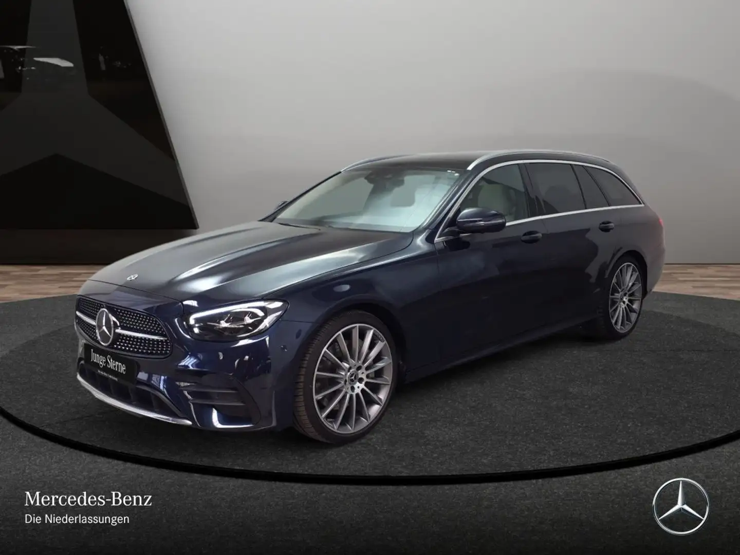 Mercedes-Benz E 400 E 450 T 4M AMG+PANO+360+AHK+LED+FAHRASS+BURMESTER Blau - 2