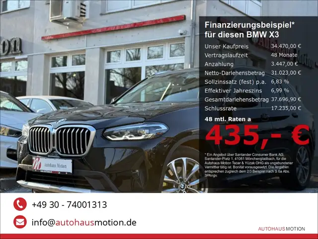 2022 BMW X3 in Black for sale