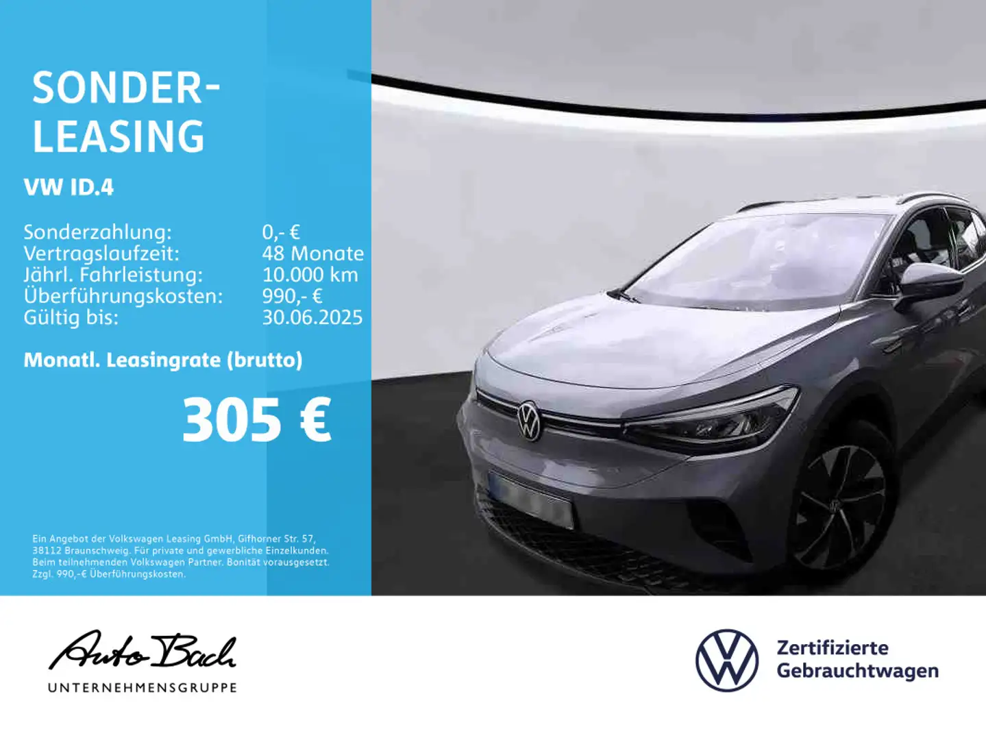Volkswagen ID.4 Pure Performance Automatik, LED, Rückfahrka Gris - 1