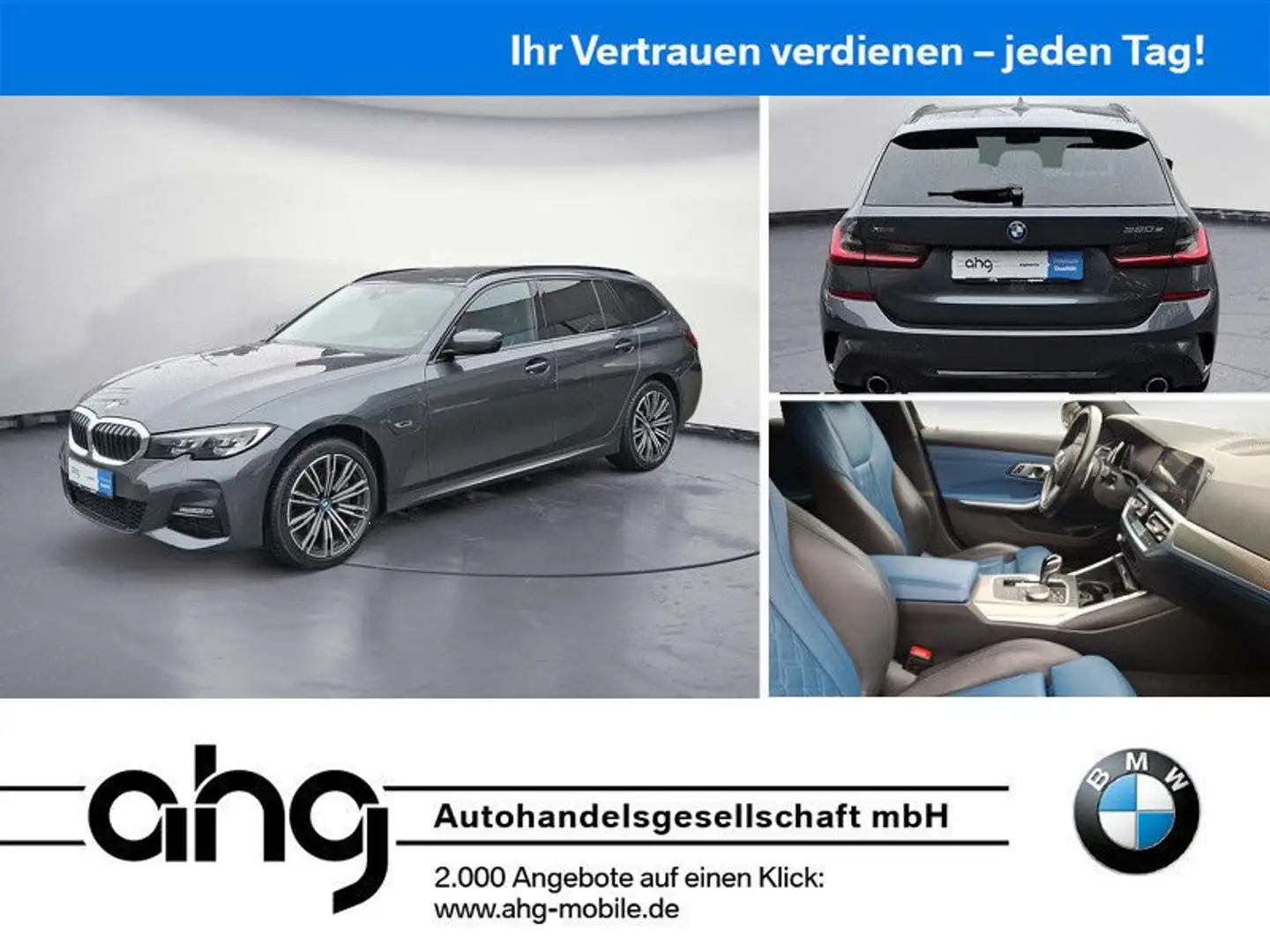BMW 320 e xDrive Touring M-Sport *AHK*LED*PDC*4xSHZ*H Grau - 1