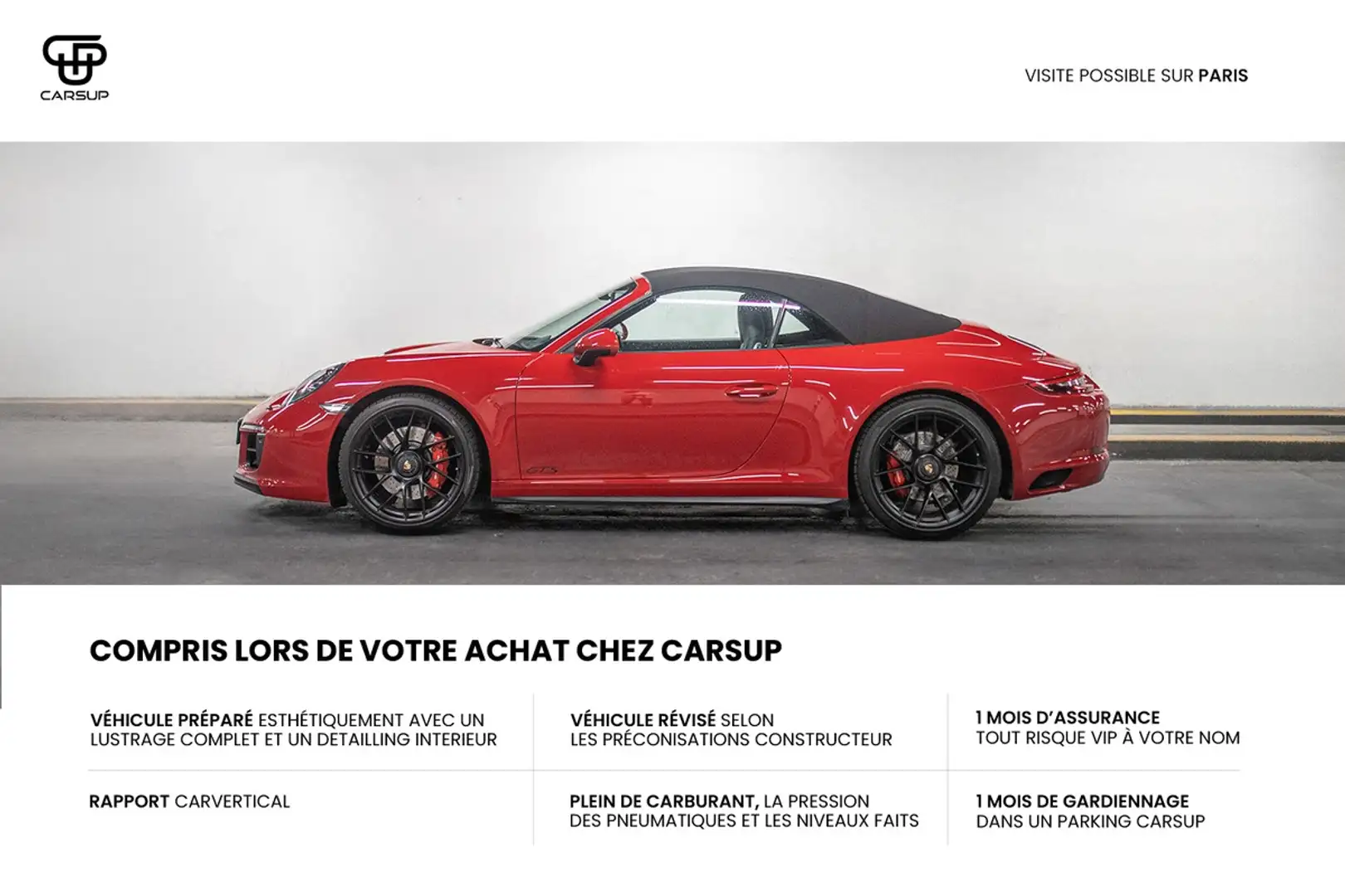 Porsche 911 Type 991.2 Carrera 4 GTS Cabriolet - Rouge Carmin Rood - 2