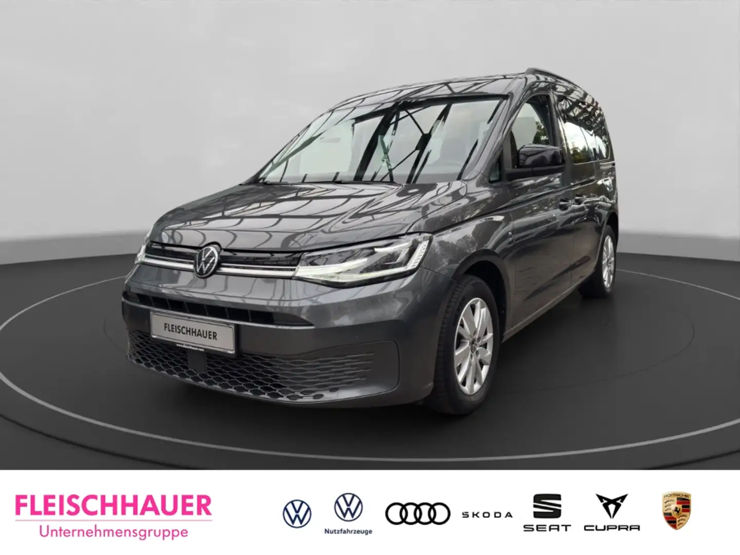 Volkswagen Caddy 2.0 TDI  Life  AHK Navi LED ACC Apple CarPlay Grau - 1