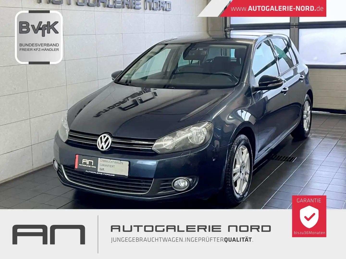 Volkswagen Golf VI Style BlueMotion/BMT+Tempomat+Klima+ZV Blau - 1