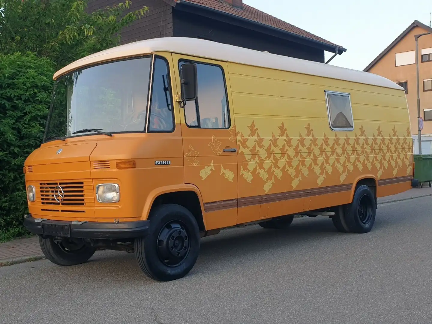 Mercedes-Benz L 608 D !! Wohnmobil !! Oldi !! Einzelstück !! Beige - 1