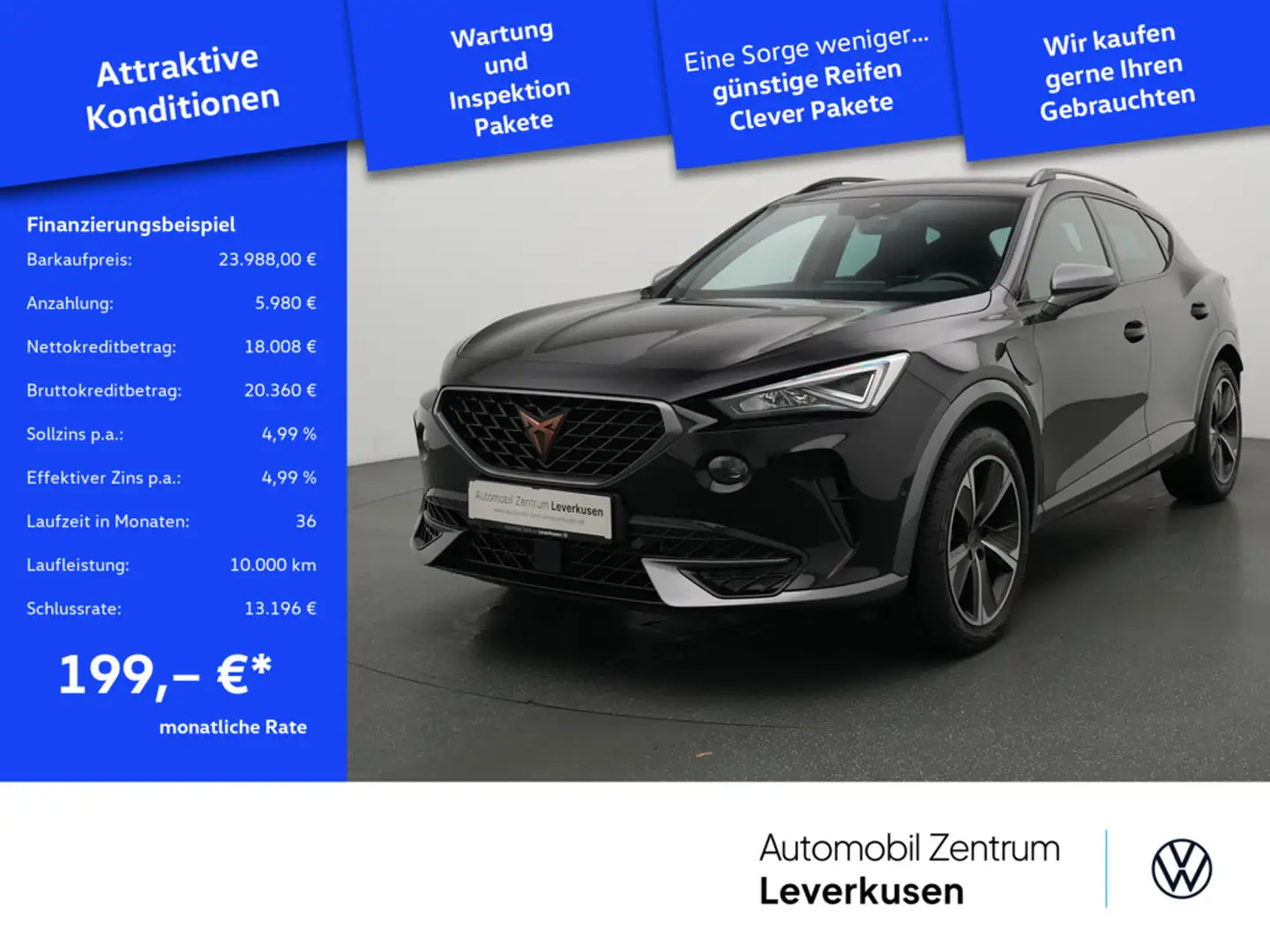 CUPRA Formentor e-Hybrid DSG PANO LEDER ACC NAVI KA Schwarz - 1