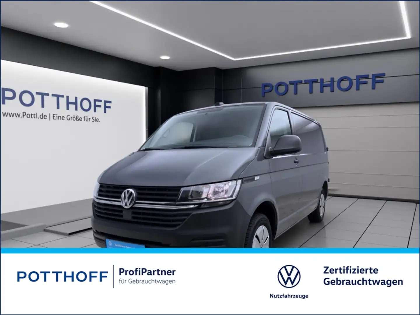 Volkswagen T6.1 Transporter Kasten 2.0 TDI ECO PROFI AHK NAVI NAVI PDC Grau - 1
