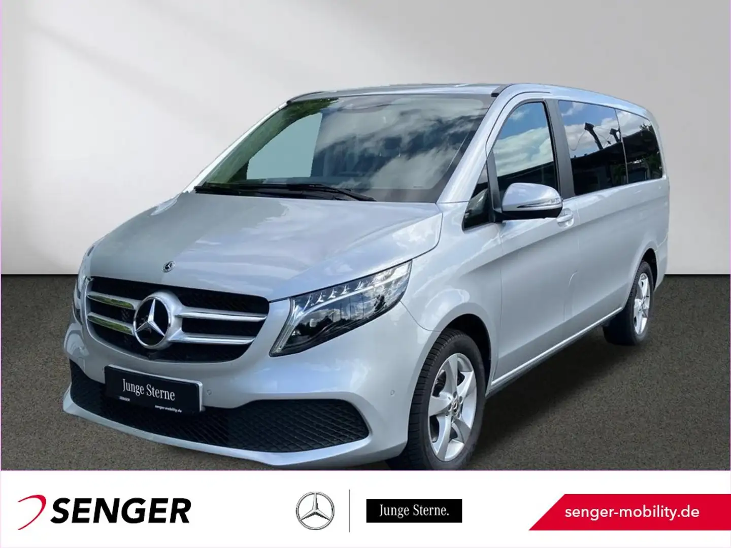 Mercedes-Benz V 250 d lang MBUX LED 2xKlima Standhzg Navi 360° Argent - 1