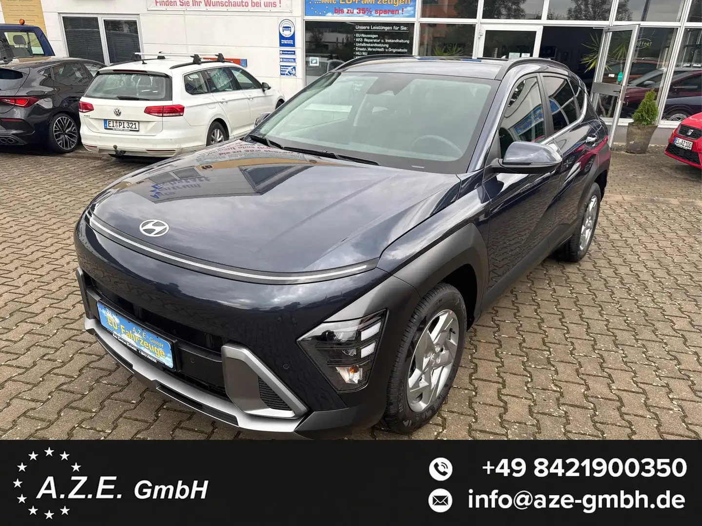 Hyundai KONA 1.6 T-GDI DCT SMART *NAVI*LED*TWA*AHK*MFL*ACC*S... Blau - 1