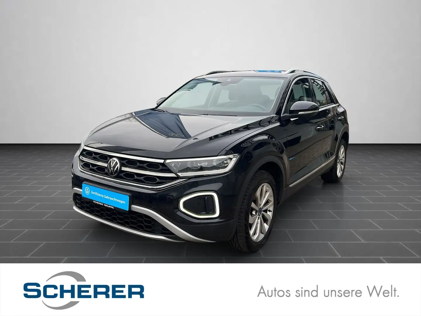 Volkswagen T-Roc Style 1.5 TSI NAVI CARPLAY SHZ ACC Schwarz - 1