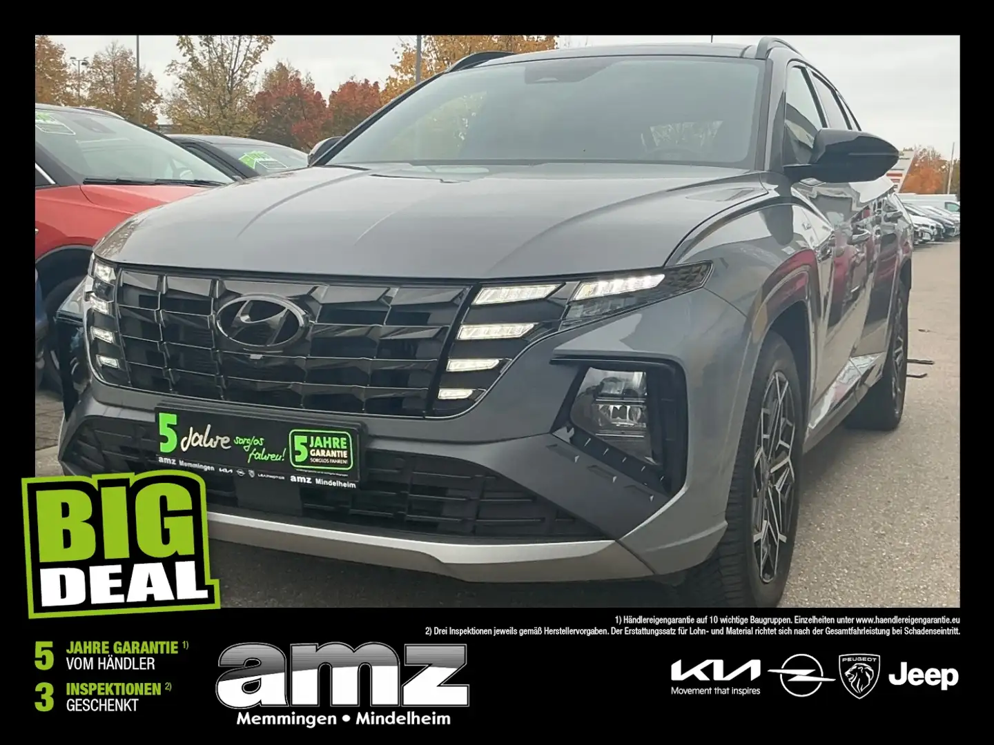 Hyundai TUCSON 1.6 T-GDI N Line ACC+LED+Navi+Pano+SD+SHZ Grau - 1