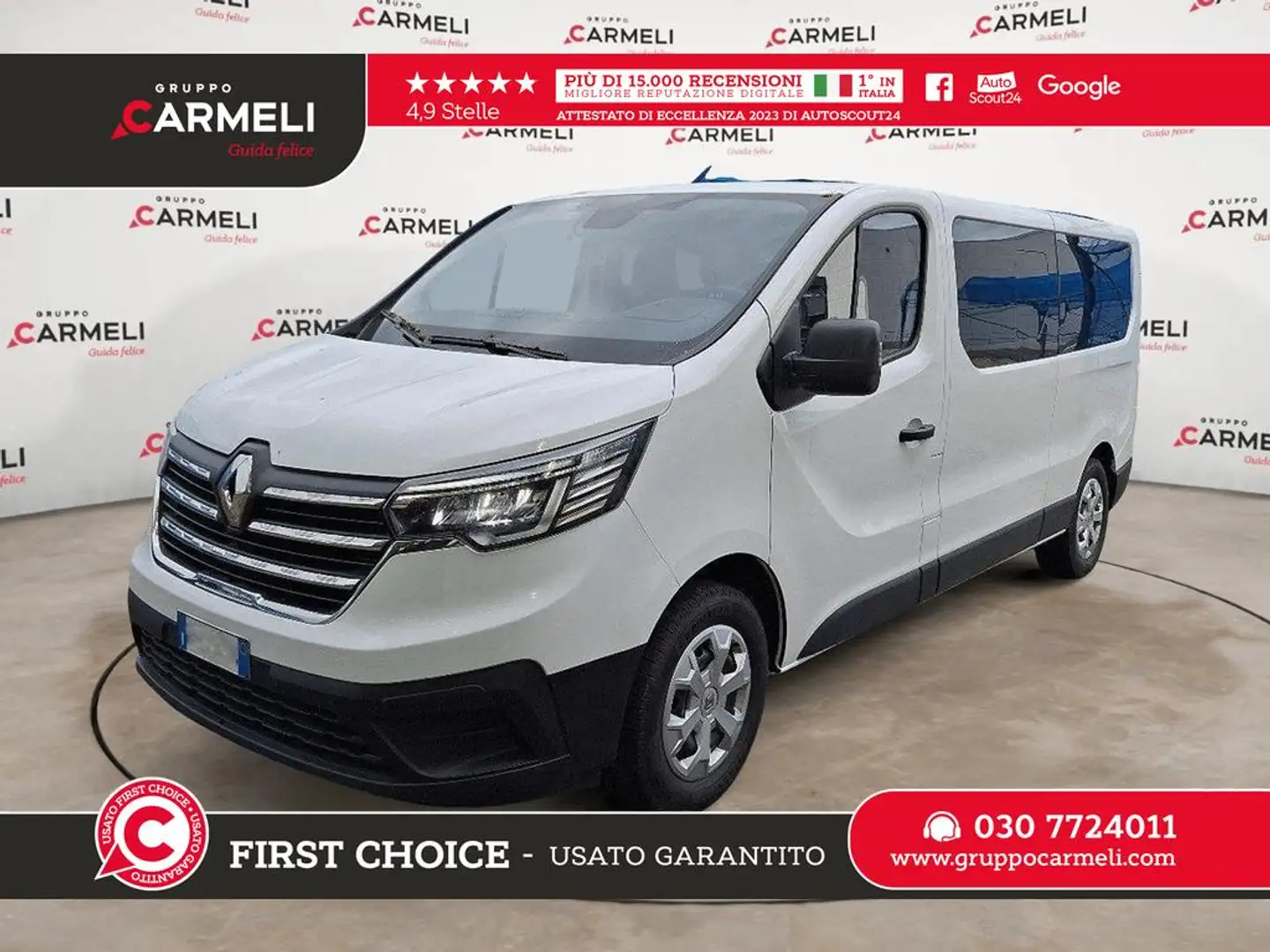 Renault Trafic passenger 2.0 Blue dci 110cv L2H1 Authentic Bianco - 1