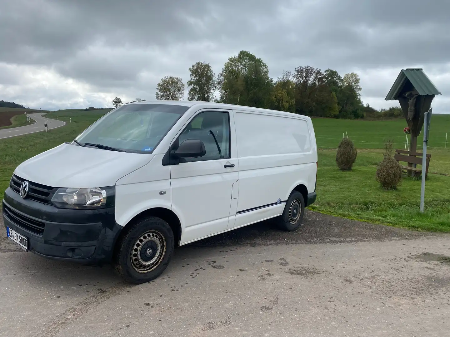 Volkswagen T5 Transporter Kasten, Klimaanlage Weiß - 1