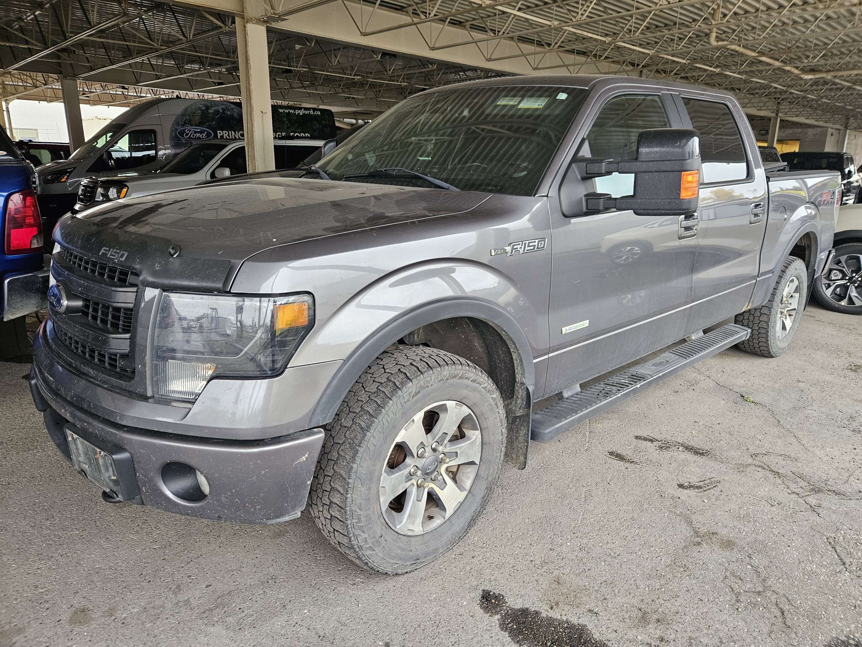 Gray 2013 Ford F-150 Pickup Truck Four-Wheel Drive 6-Speed Automatic