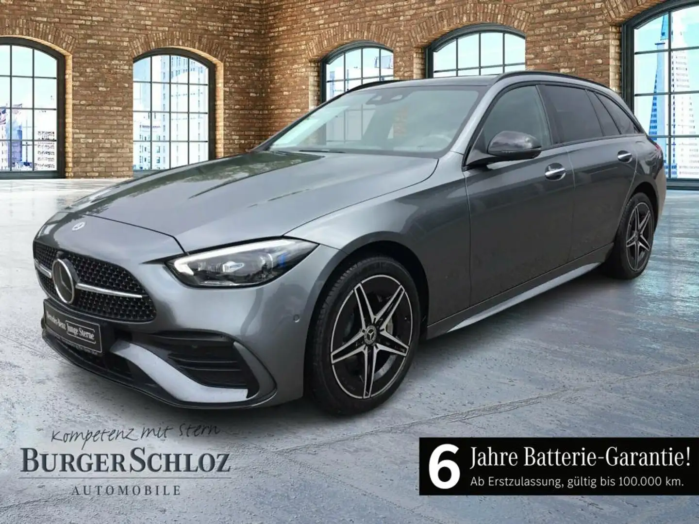Mercedes-Benz C 300 e T-Modell AMG Pano Night AkustikGlas ACC Gris - 1