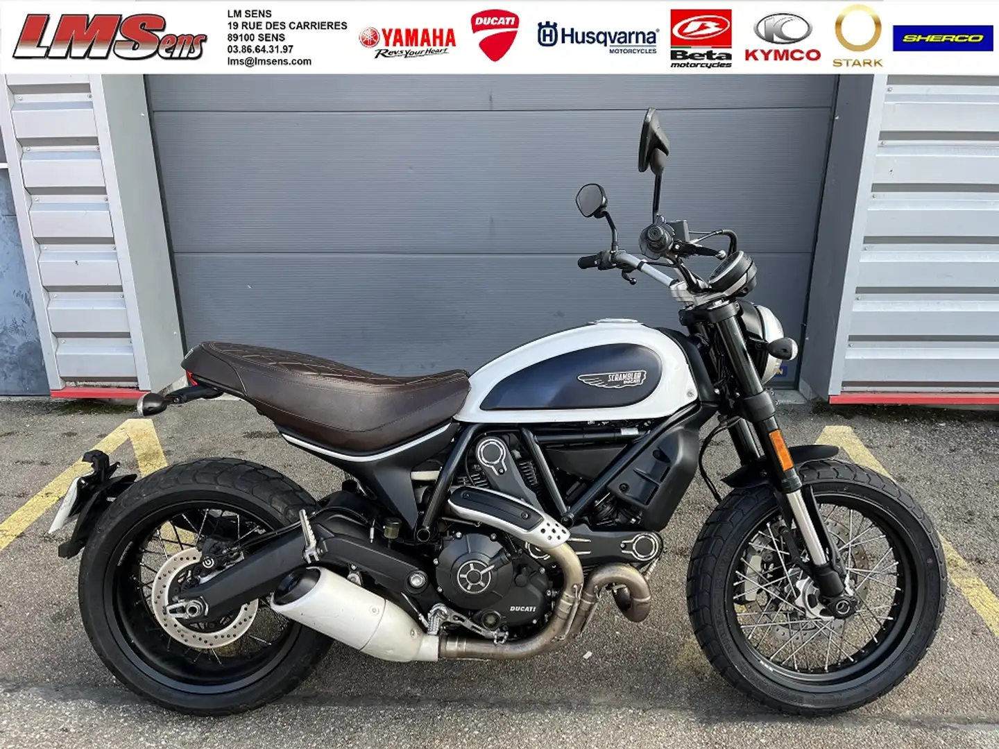 Ducati Scrambler Blanc - 1