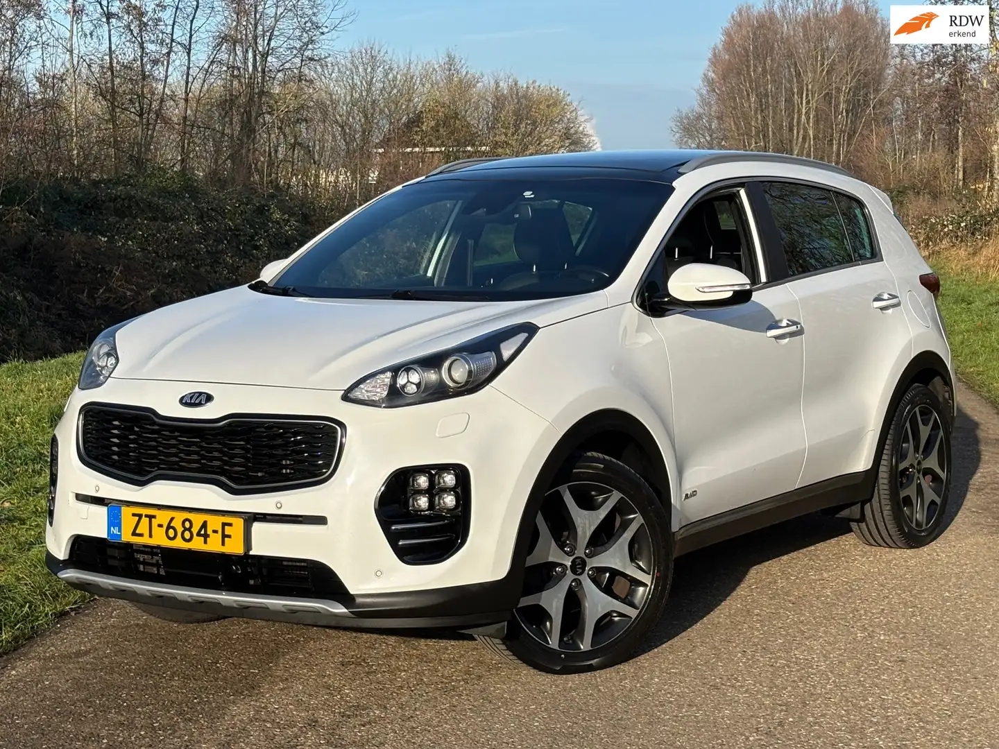 Kia Sportage 1.6 T-GDI 4WD GT-Line PlusLine/Pano/Camera/Leder/A Weiß - 1