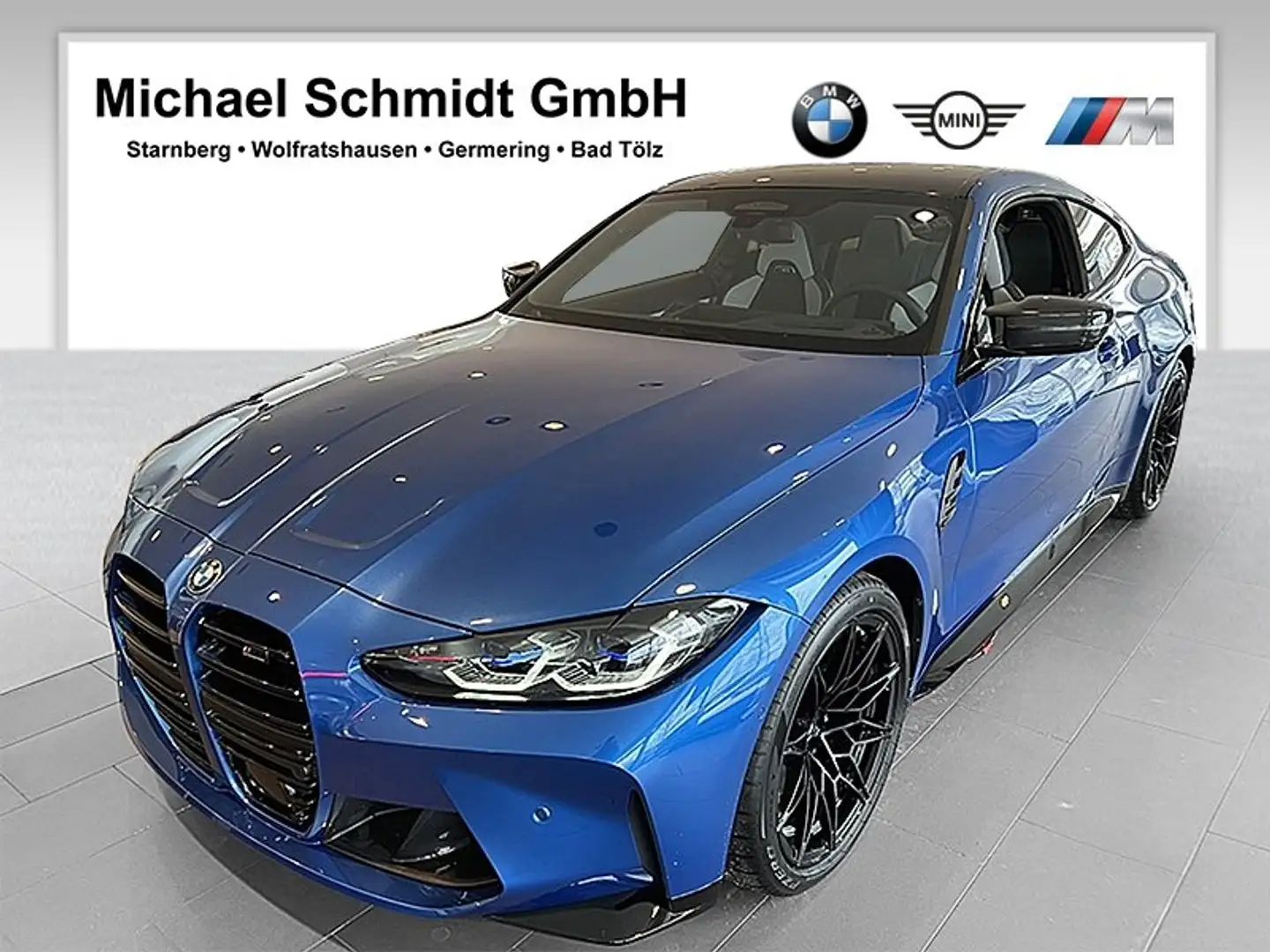 BMW M4 Competition M XDR M Drivers P. Head-Up DAB Blauw - 1