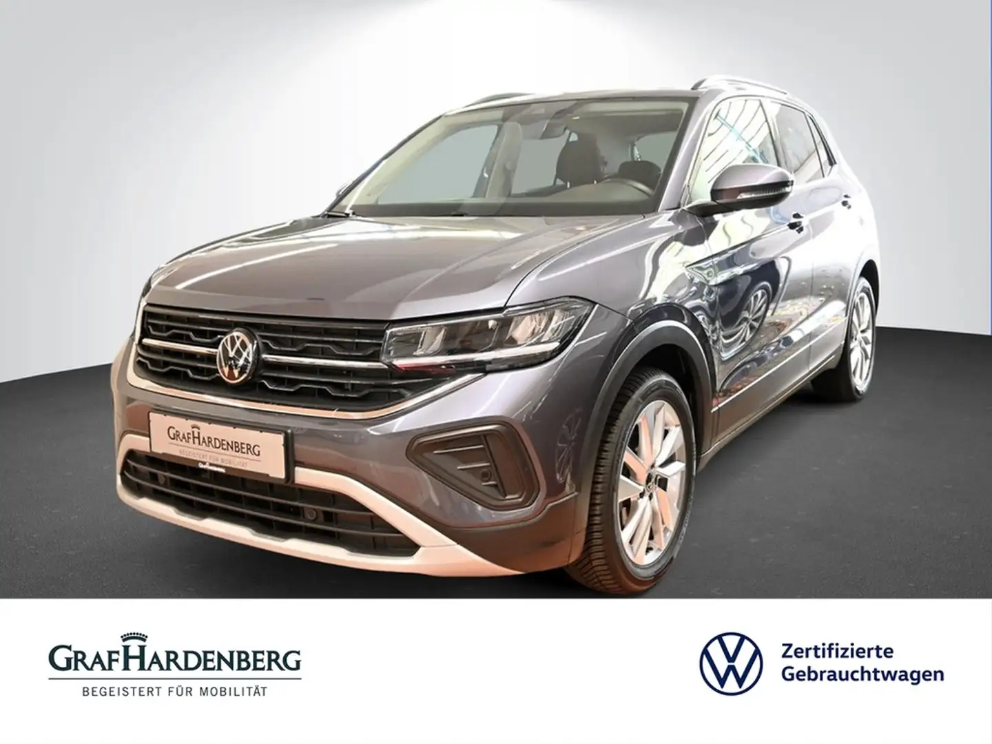 Volkswagen T-Cross 1.0 TSI Automatik Life AHK IQ Drive PDC Kamera LED Grau - 1