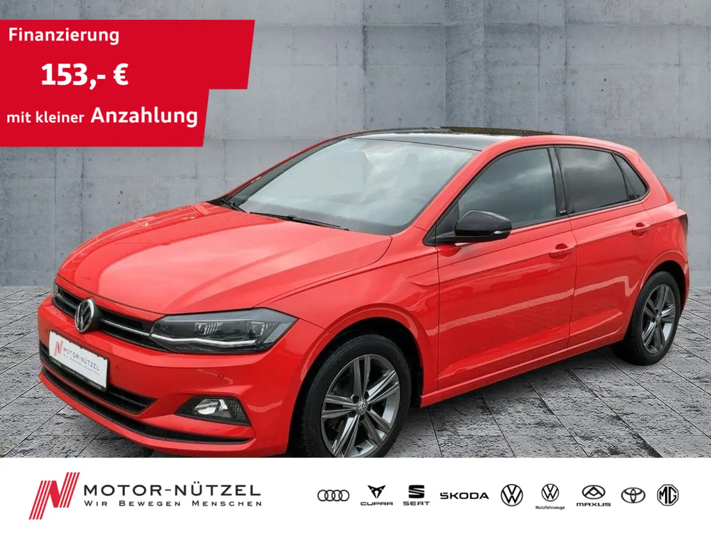 Volkswagen Polo 1.0TSI UNITED LED+ACC+NAV+2xPDC+SHZ+MFA+NSW Rot - 1