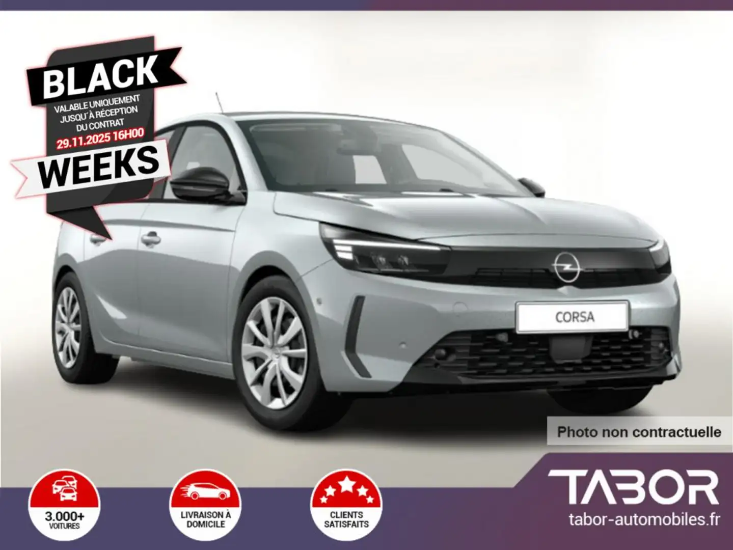 Opel Corsa 1.2 100 LED ComfortP PDC Argent - 1