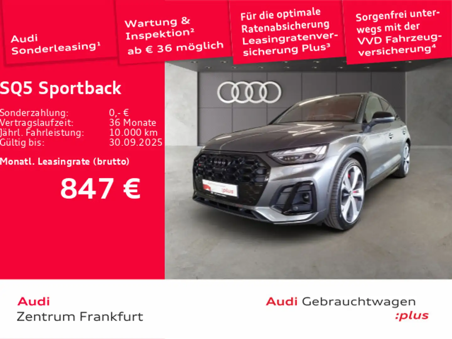 Audi SQ5 TDI tiptronic MatrixLED Luft AHK H Gris - 1