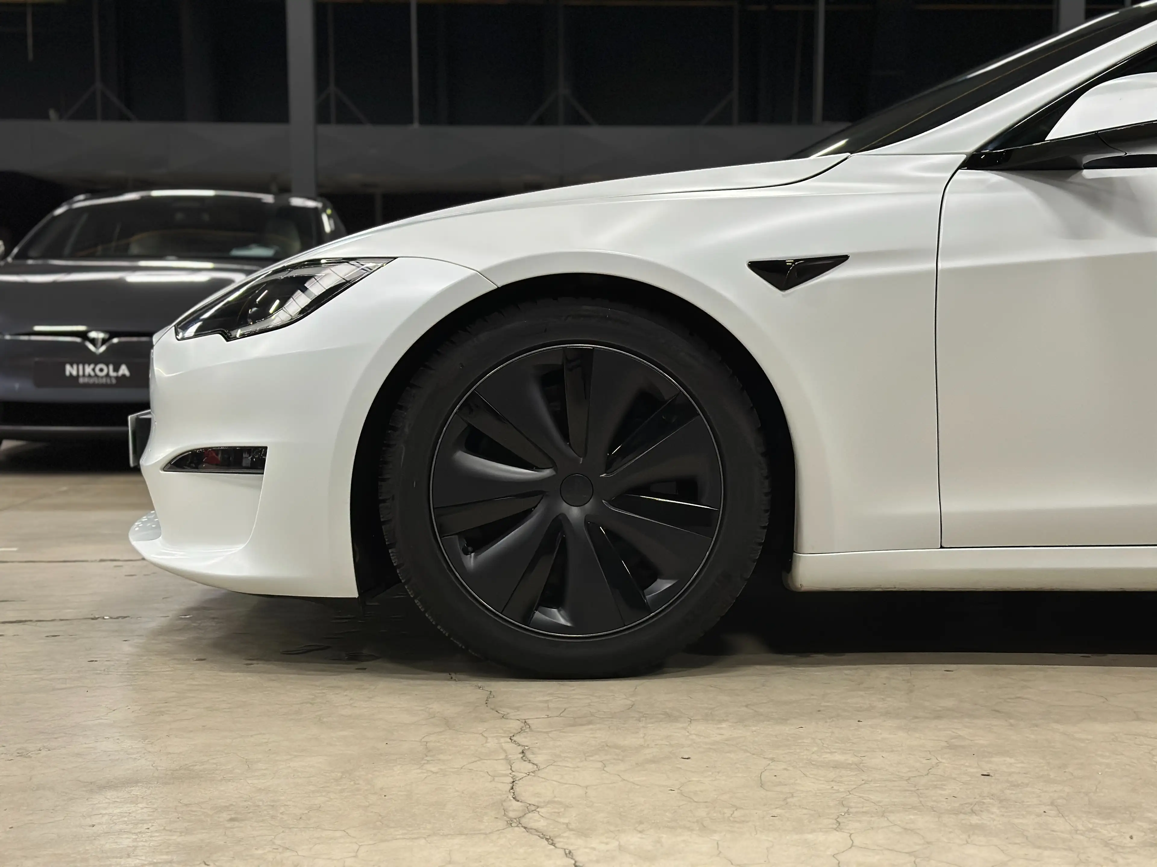 Tesla Model S DUAL MOTOR - FULL MATTE PPF - WHITE INTERIOR — photo 4