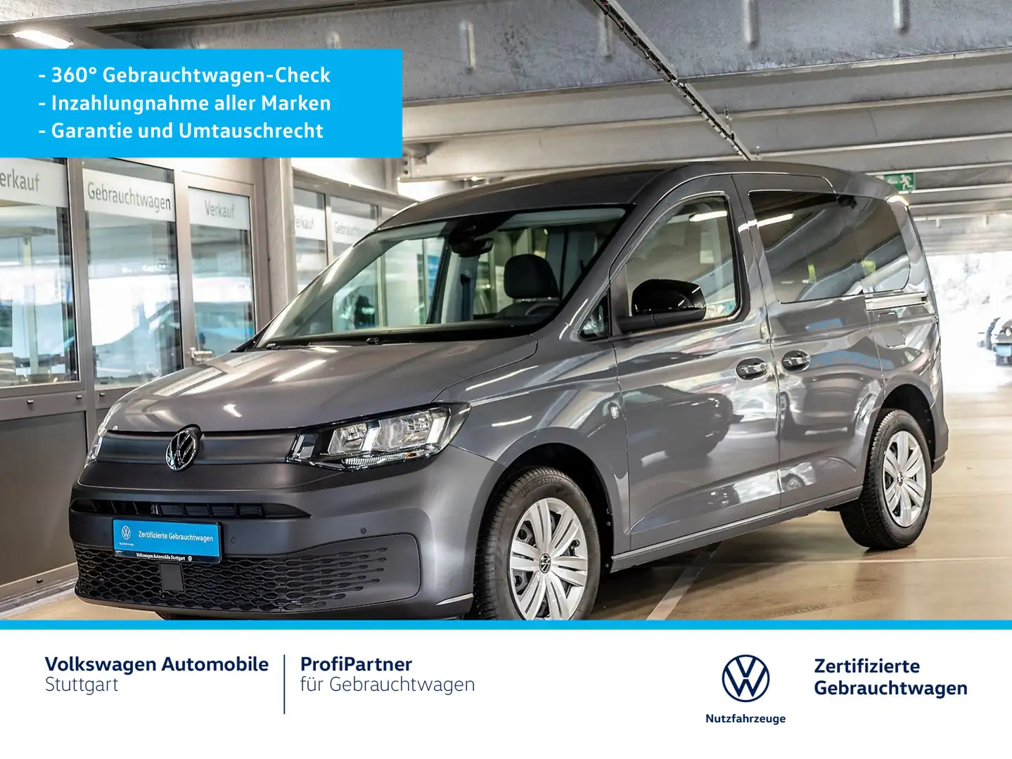 Volkswagen Caddy 1,5 l TSI Euro 6e Navi AHK Klima Grijs - 2