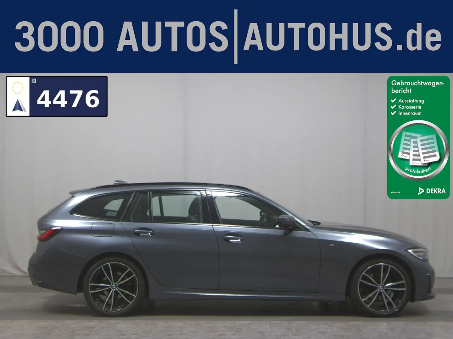 BMW 320 dA Touring xDr M-Sport T-Leder Pano LED StHzg Grau - 1