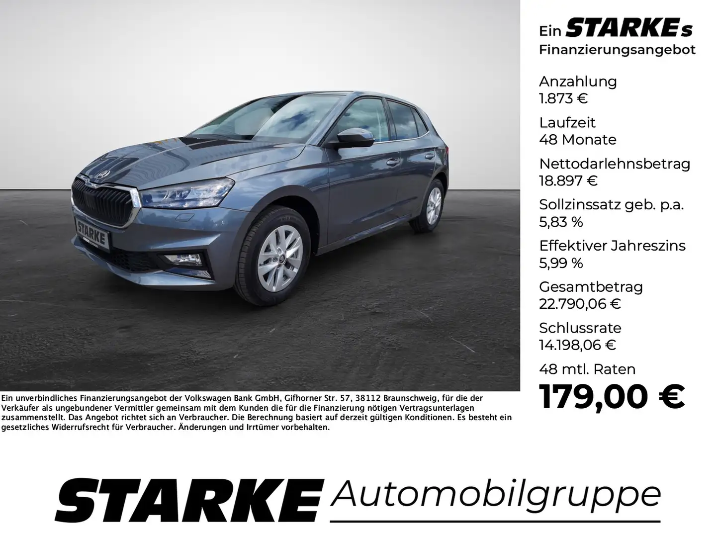 Skoda Fabia 1.0 TSI DSG Selection Gris - 1