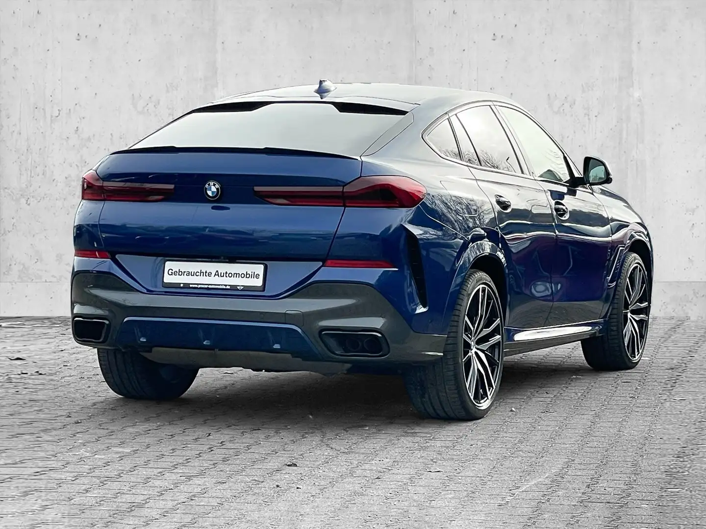 BMW X6 M50i M-SPORT+LASER+ACC+HUD+360°+NIGHT-VISION Bleu - 2
