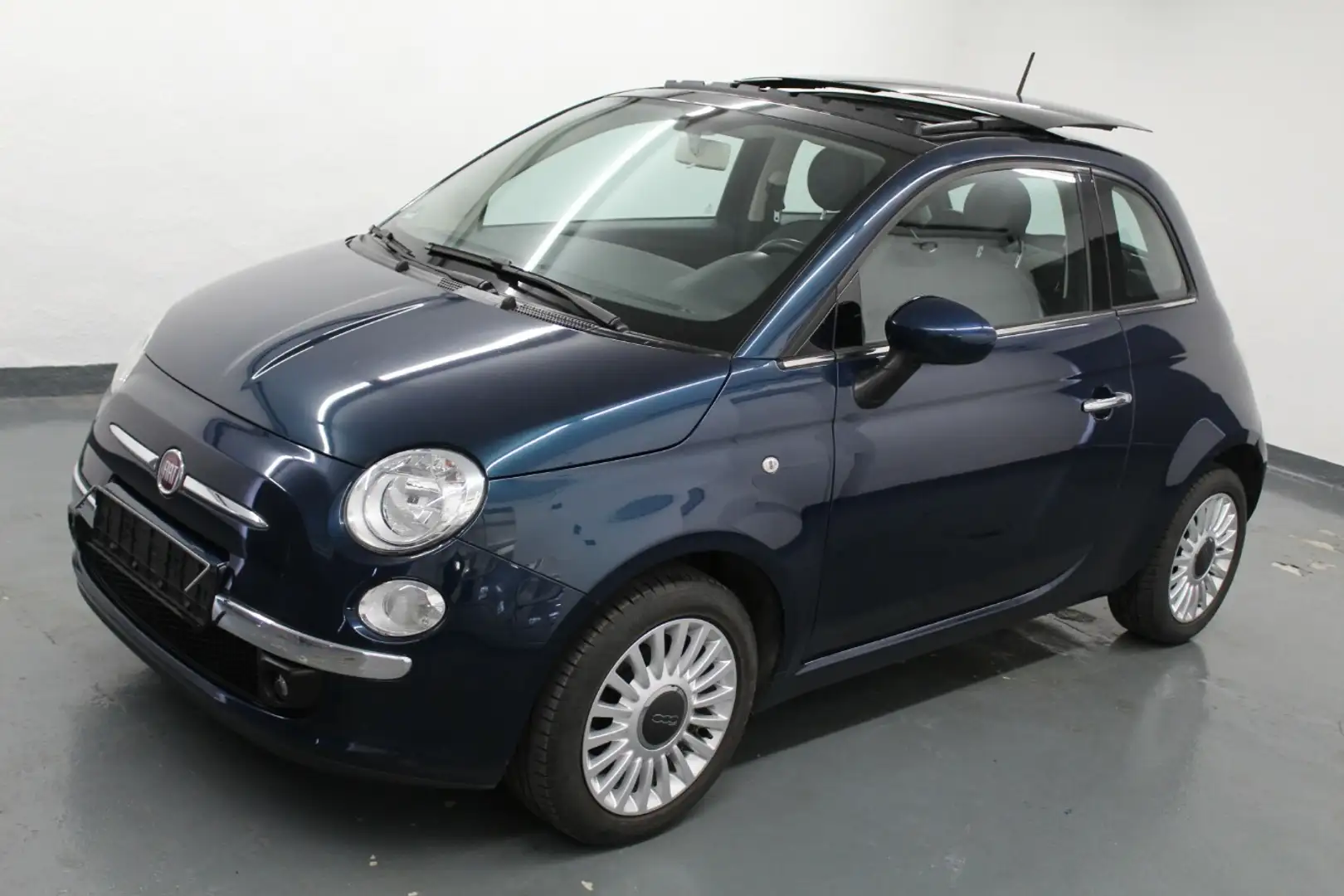 Fiat 500 1.2 Lounge Klima+SKYDOME! Blauw - 1