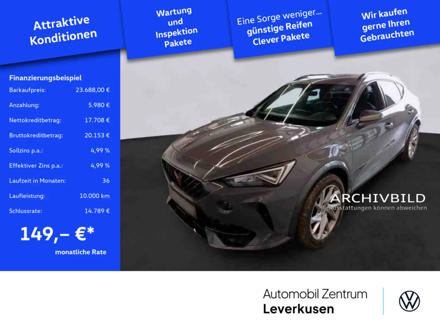 CUPRA Formentor Priority DSG LED CARPLAY SHZ PDC NAVI Schwarz - 1