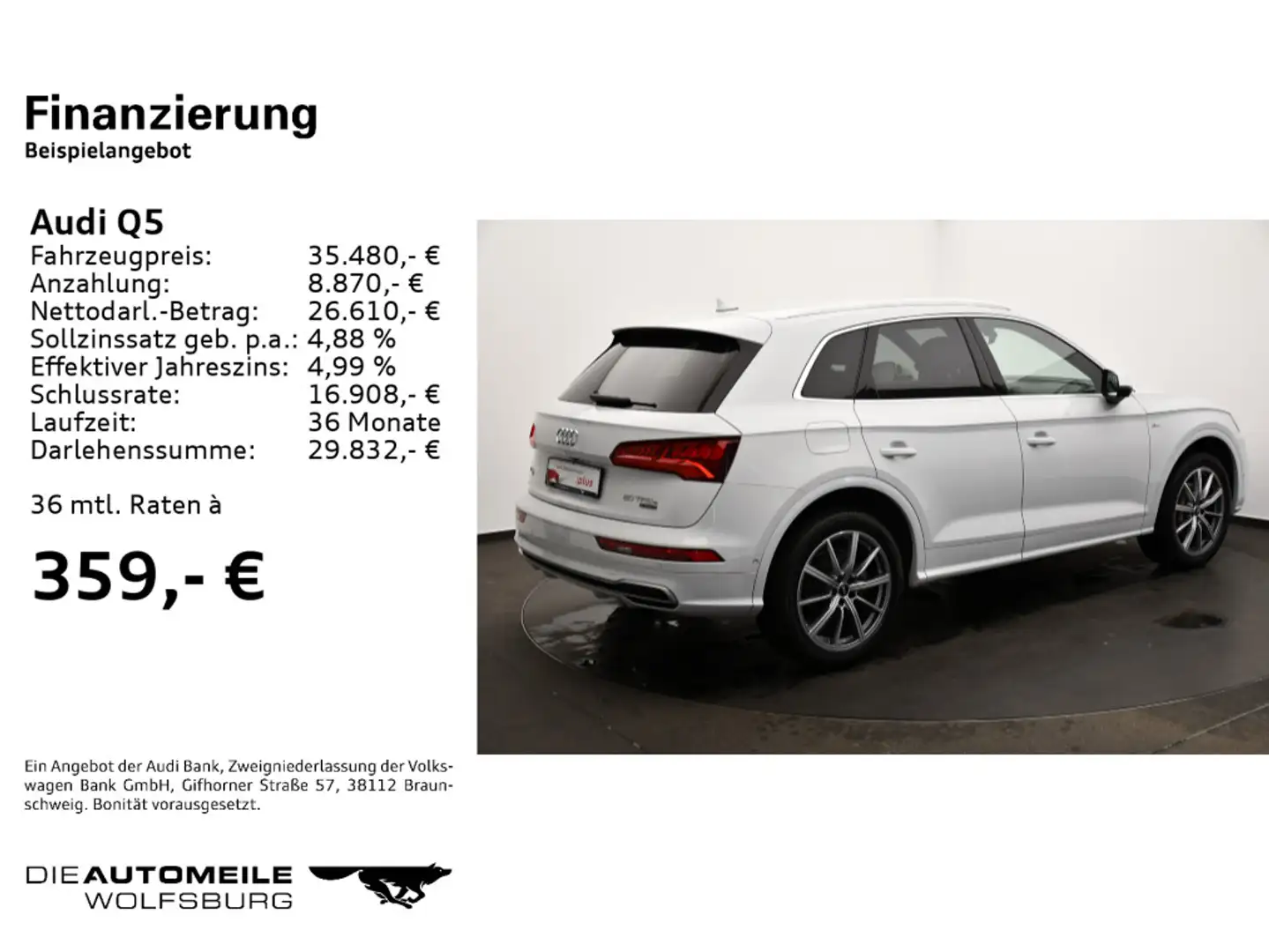 Audi Q5 50 2.0 TFSI e-Hyprid quattro S-tronic sport M White - 2