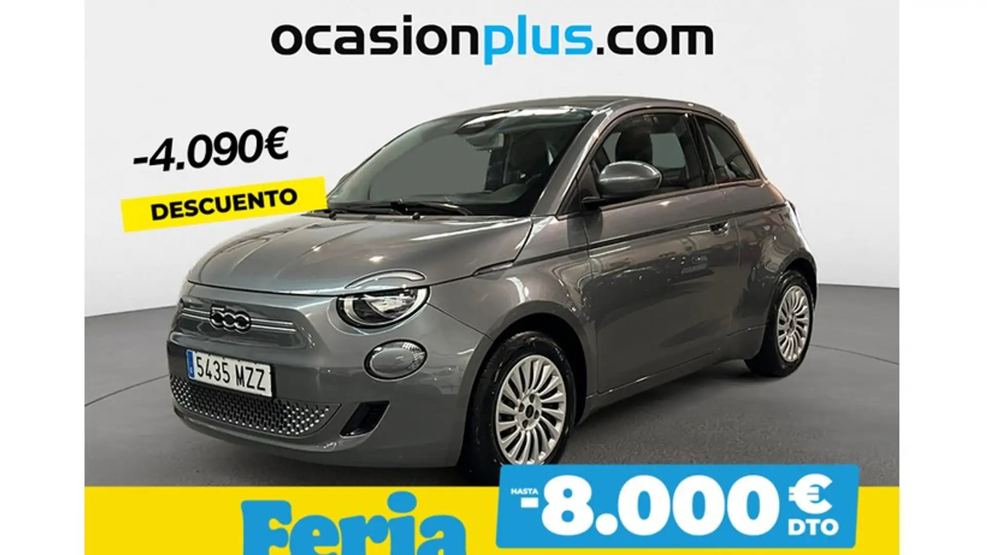 Fiat 500e Action 70KW Gris - 1