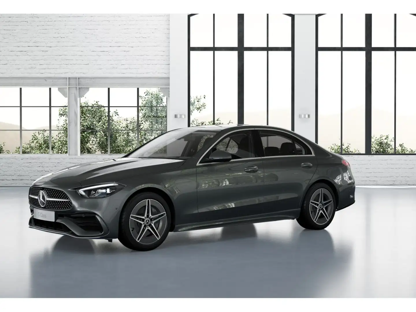 Mercedes-Benz C 200 d AMG+MBUX+Ambiente+LED+AHK+Cam+Navi+AUT Grau - 2