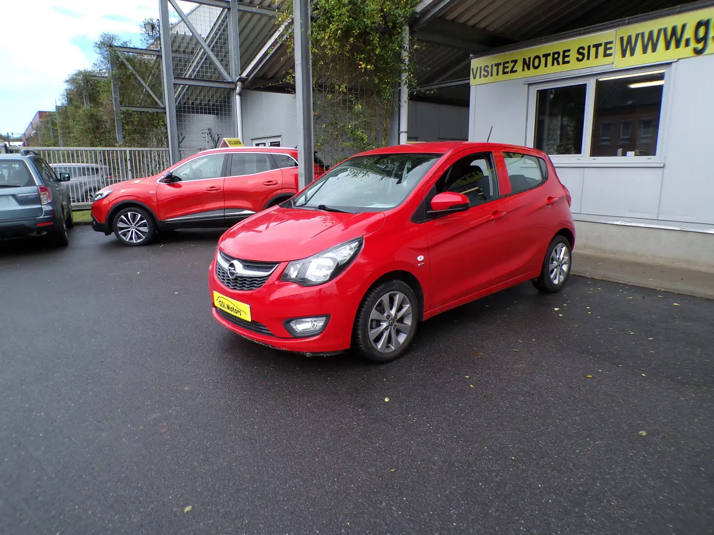 Opel Karl 1.0i 75cv rouge 06/17 58247km Airco Cruise Capteur Rood - 1