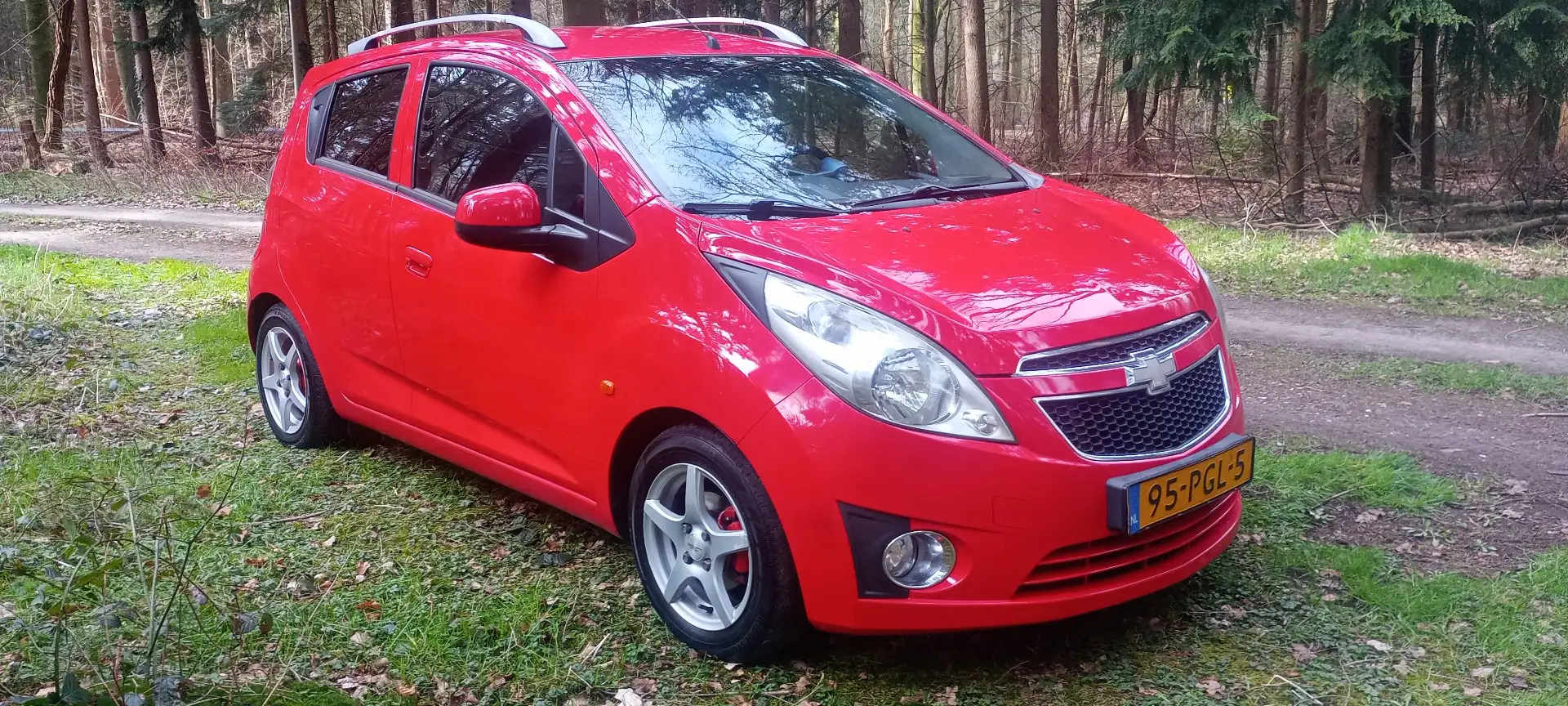 Chevrolet Spark 1.0 16V LS Bi-Fuel LPG. . nieuwe APK ! Rood - 1