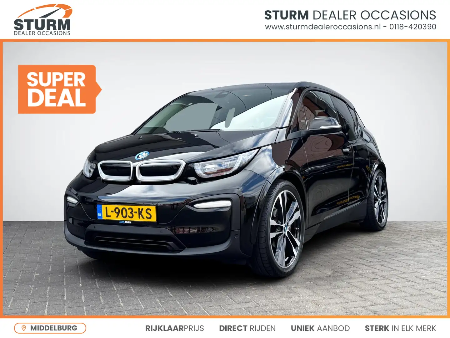 BMW i3 Dark Shadow Edition 120Ah 42 kWh | Navigatie | Cam Zwart - 1