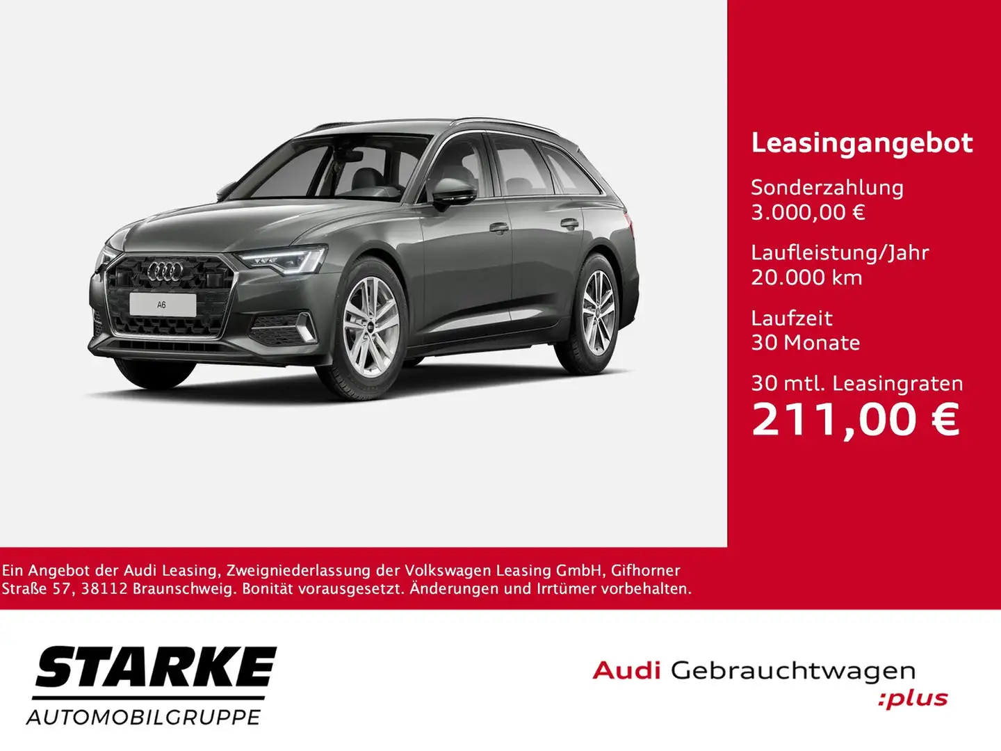 Audi A6 Avant 35 TDI S tronic advanced NaviPlus LED AHK... Grau - 1