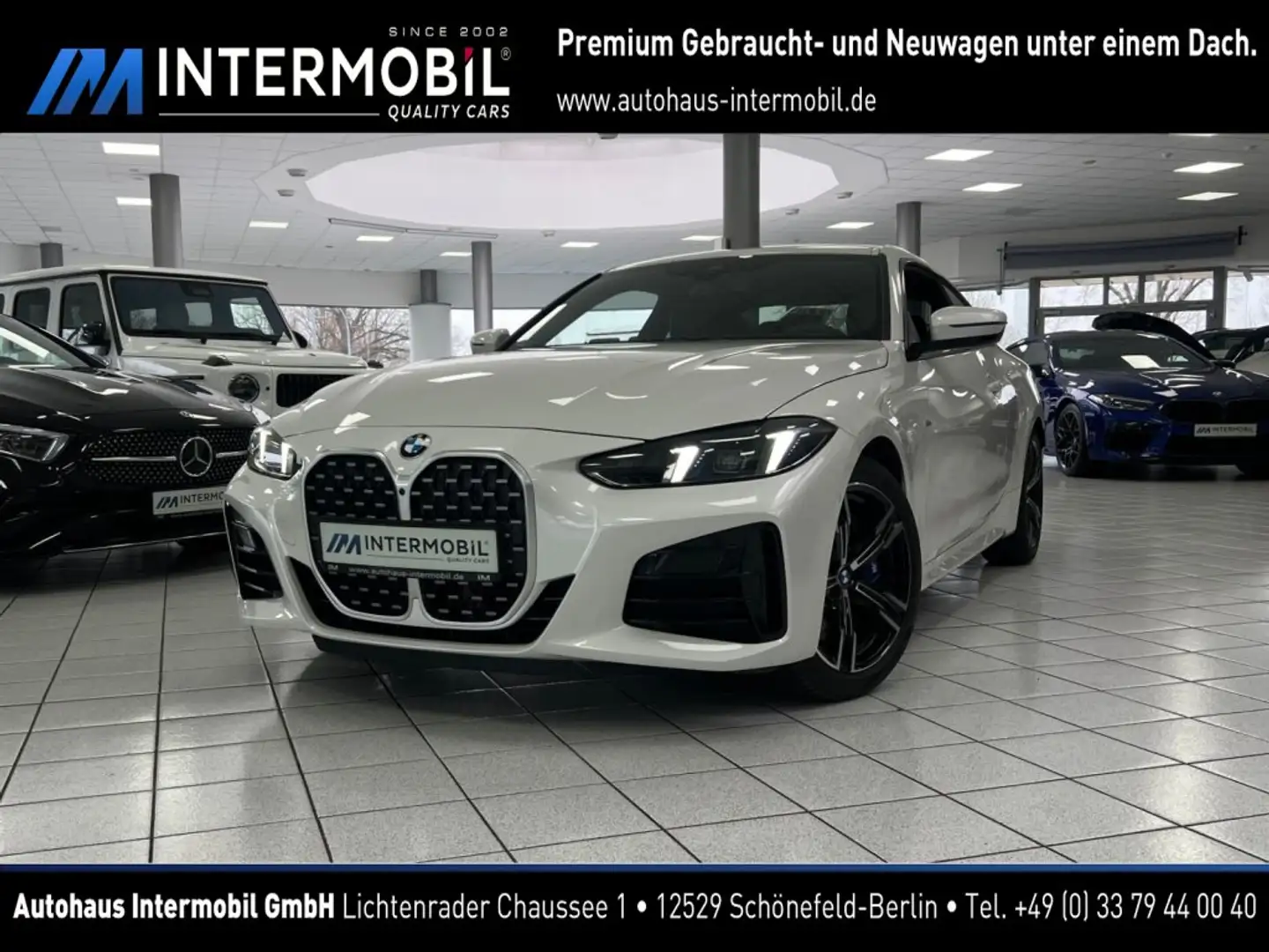 BMW 430 i xDrive M-Sport*FACELIFT*AHK*HUD*H K*360°* Blanc - 1