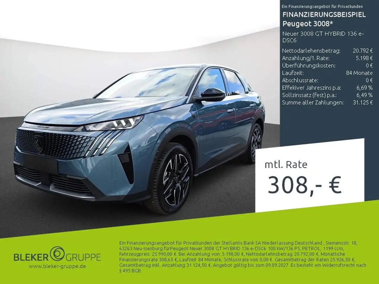 Peugeot 3008 Neuer 3008 GT HYBRID 136 e-DSC6