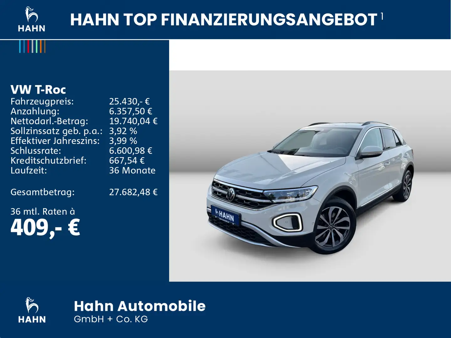 Volkswagen T-Roc 1.5TSI DSG Style Matrix ACC Navi APP Sitzh Grau - 2