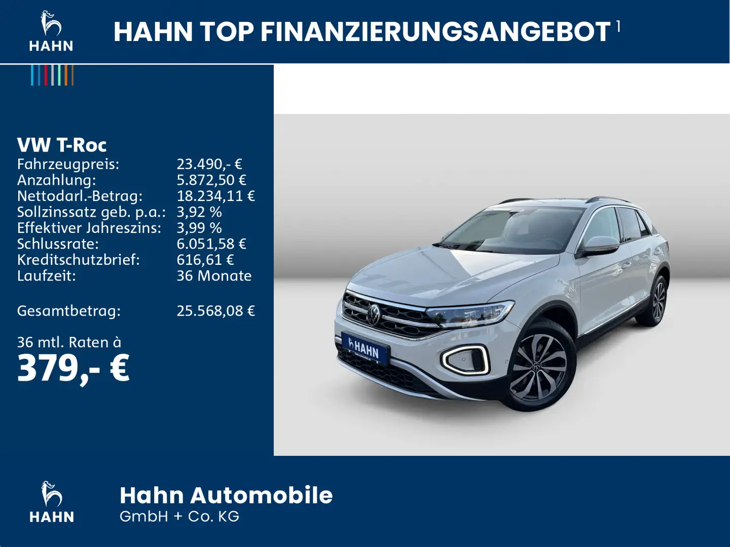 Volkswagen T-Roc 1.5TSI DSG Style Matrix ACC Navi APP Sitzh Grau - 2