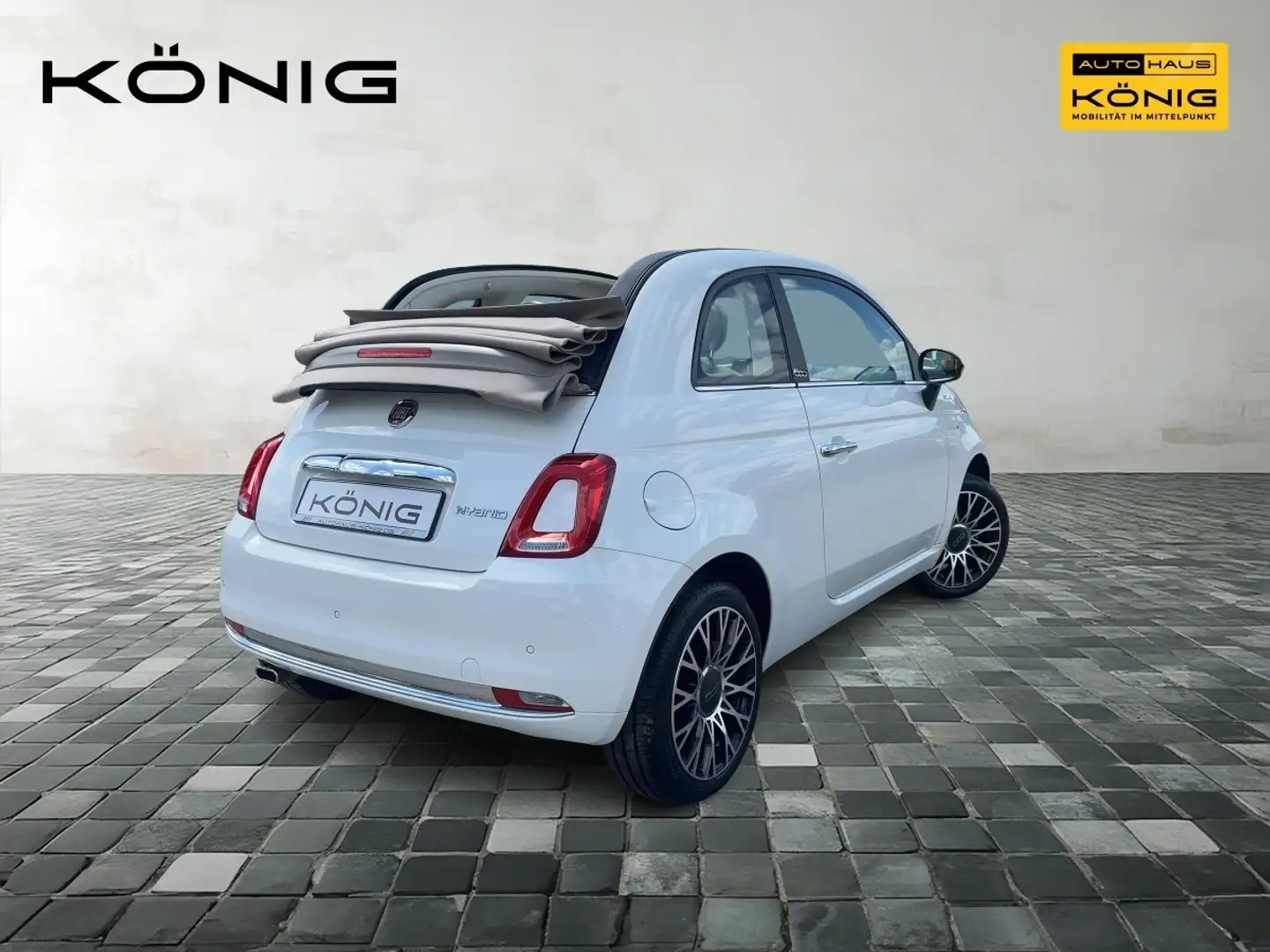 Fiat 500C Cabrio 1.0 Più DolceVita  Leder - PDC Weiß - 2