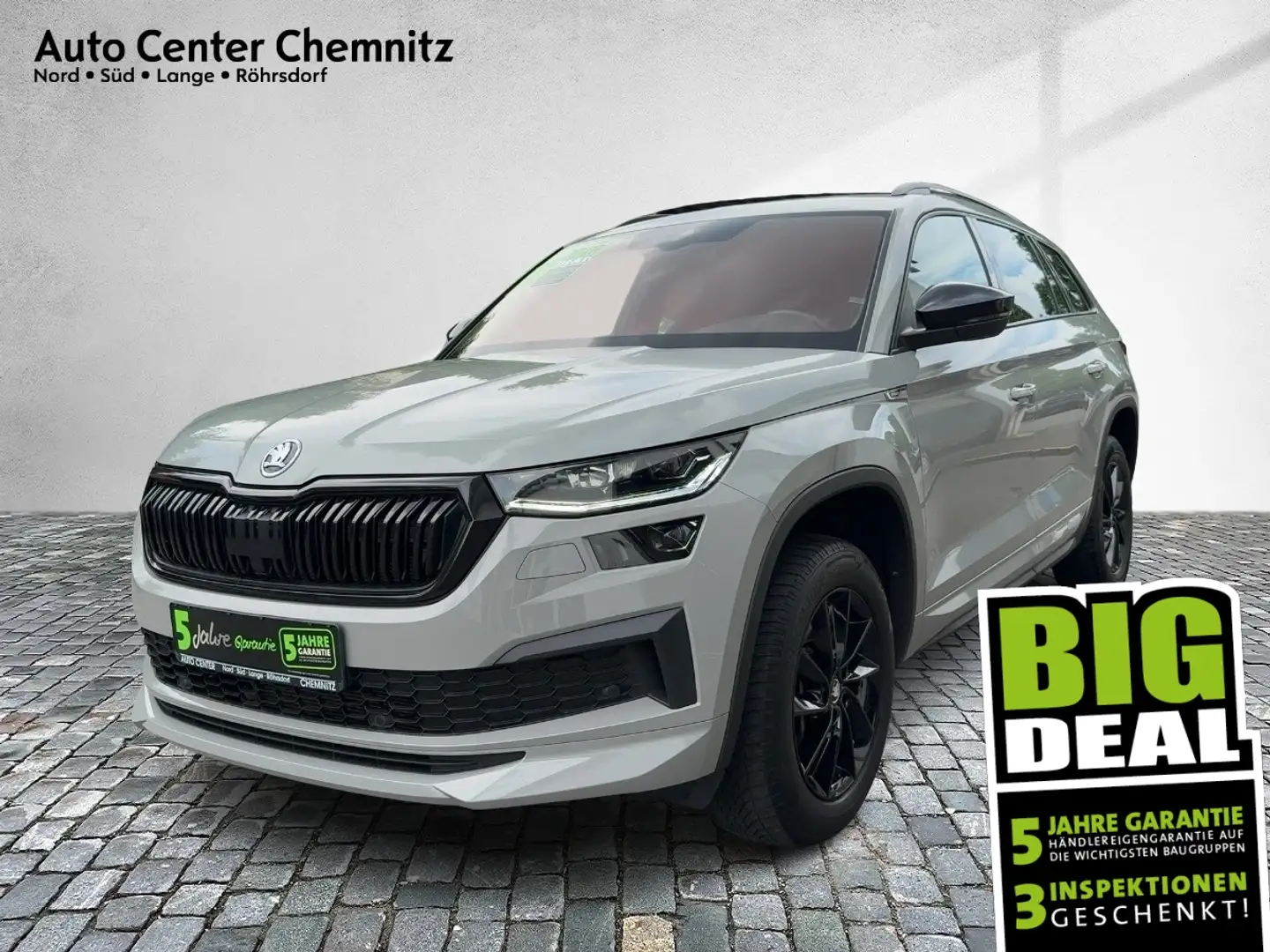 Skoda Kodiaq 2.0TSI DSG 4x4 Sportline LED/VC/Nav/Kamera Gris - 1