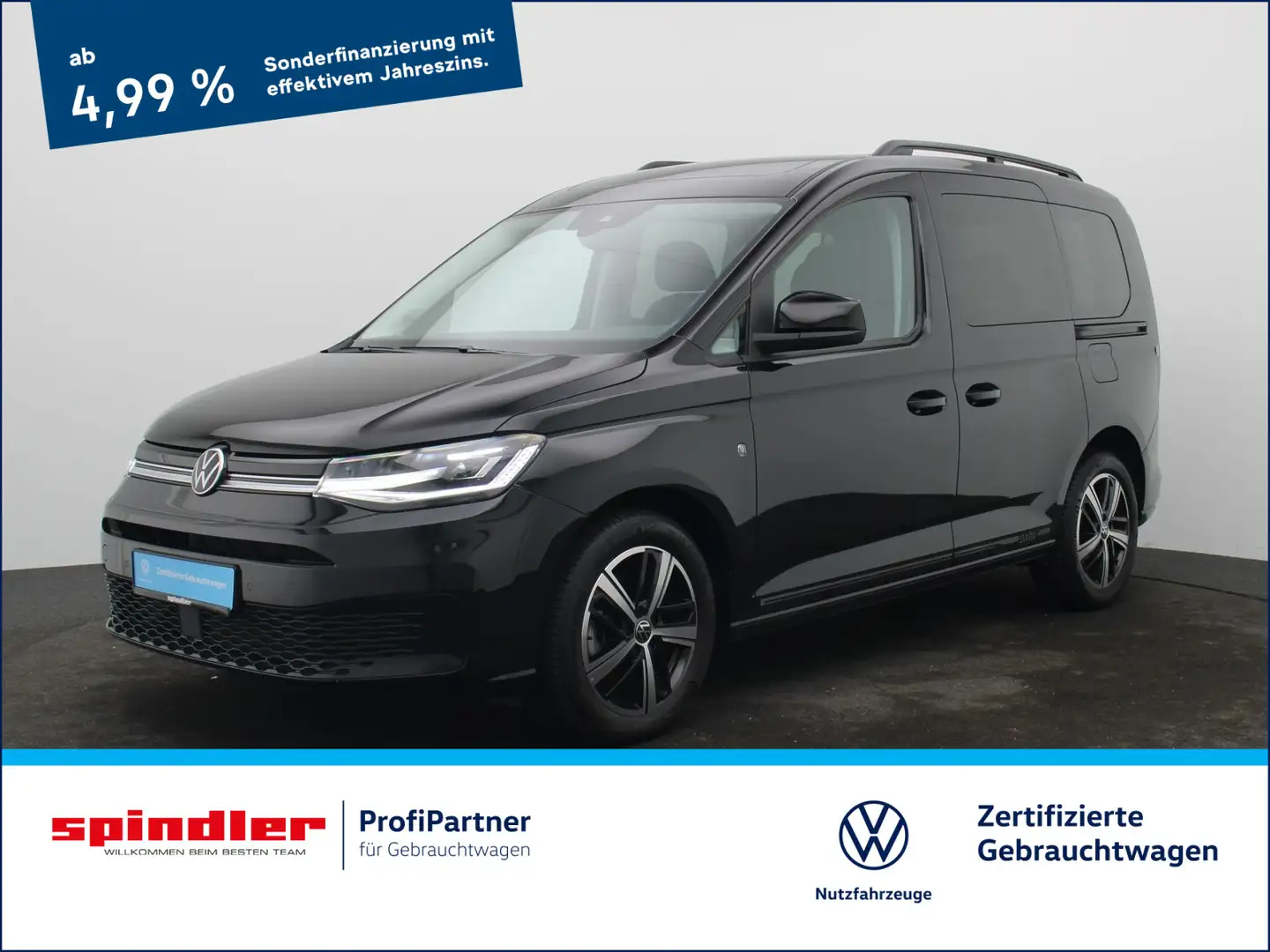 Volkswagen Caddy Dark Label 1.5 TSI DSG / Pano, LED Negro - 1