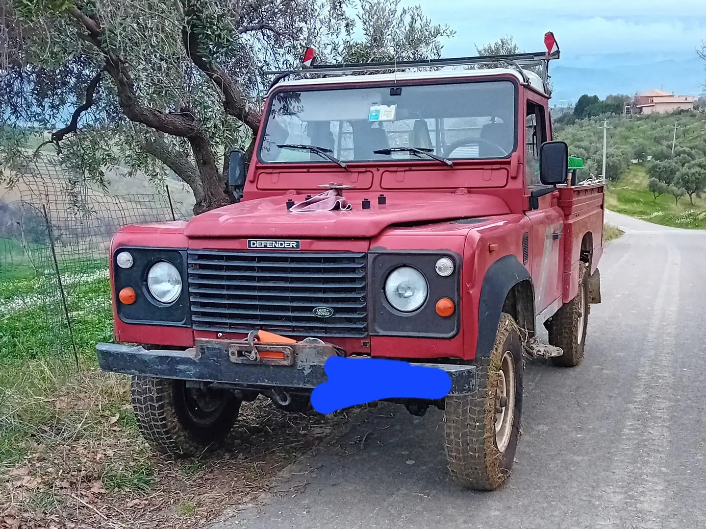 Land Rover Defender 110 2.5 tdi pick up Rojo - 2
