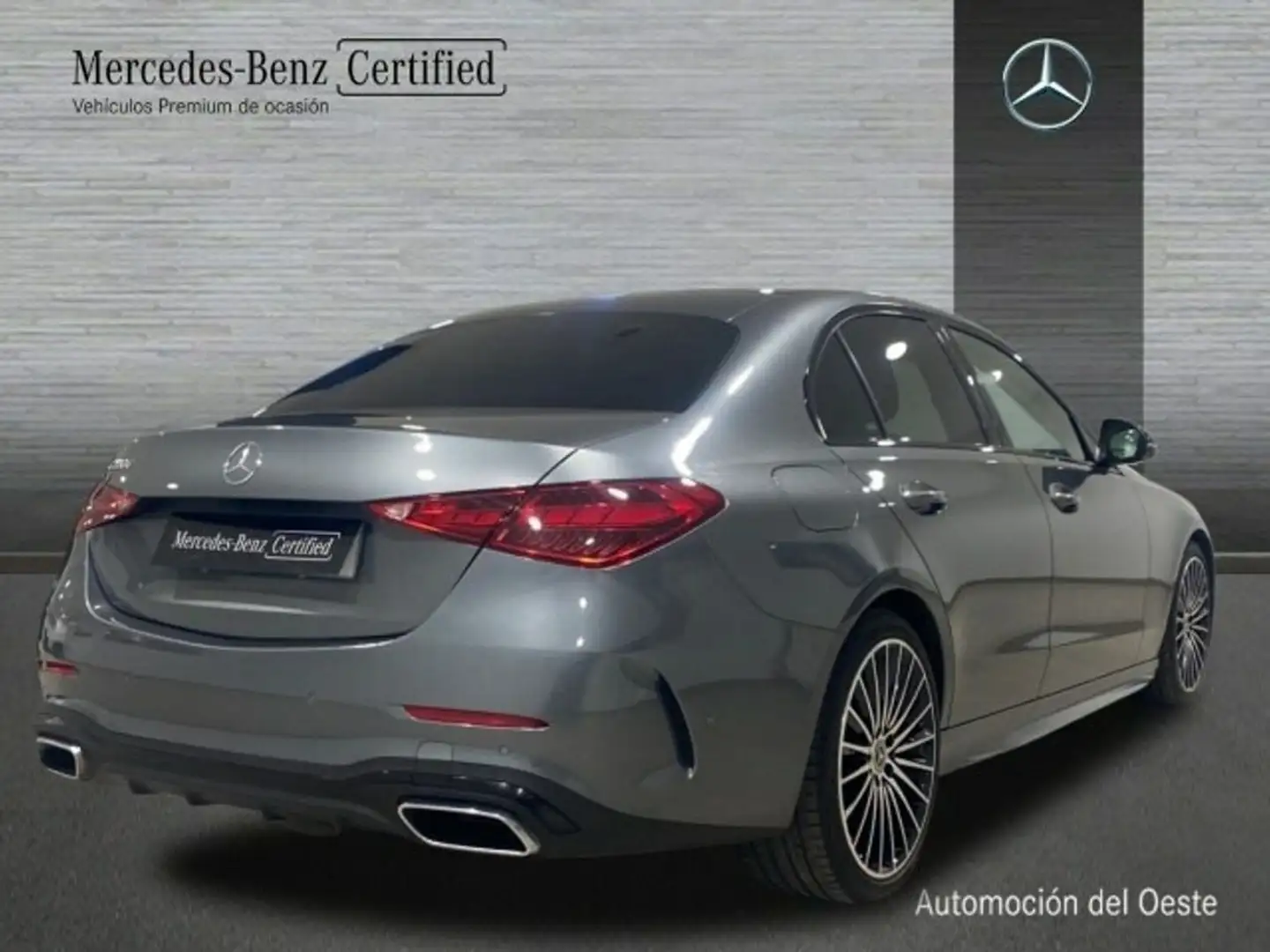Mercedes-Benz C 220 d amg line (euro 6d) Gris - 2